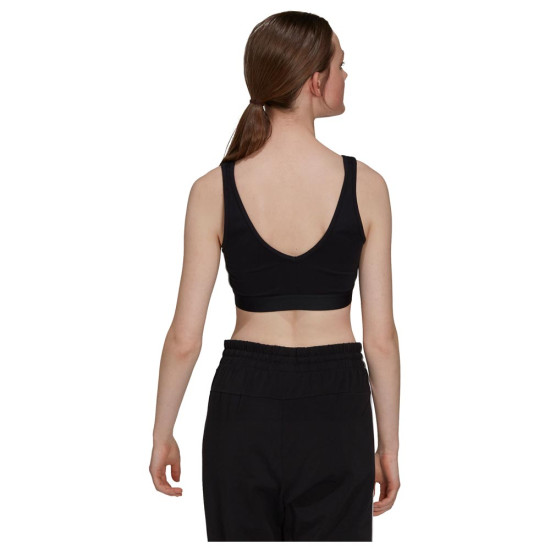 Adidas Γυναικείο μπουστάκι Essentials 3-Stripes Crop top with removable pads